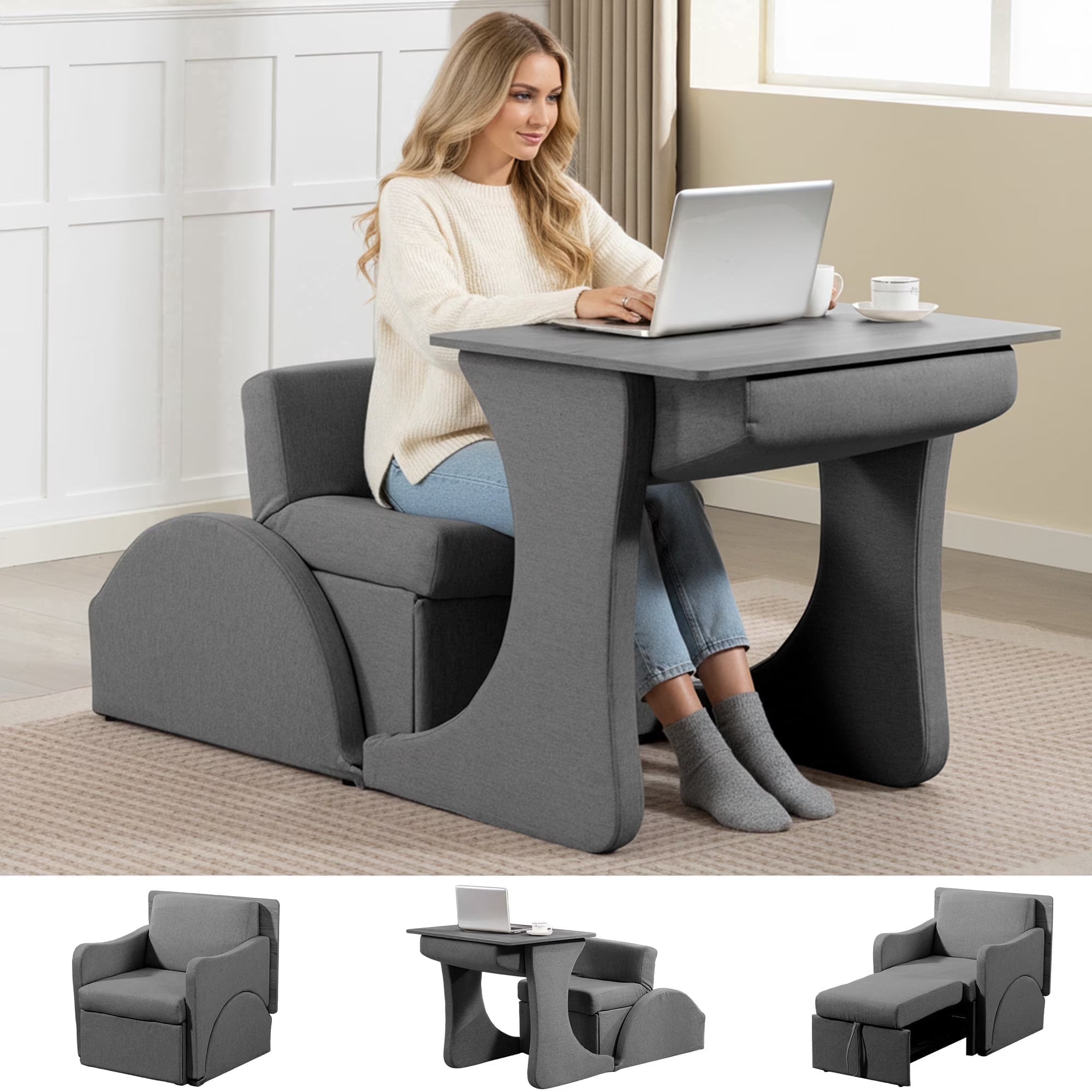 The Nomad 3-in-1: Your Guest Room, Office & Lounge (In One Chair)